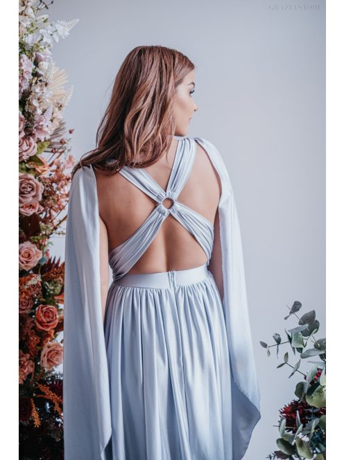 Scarlett - különleges maxi ruha keresztezett hátrésszel filigrana színben