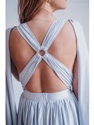 Scarlett - különleges maxi ruha keresztezett hátrésszel filigrana színben