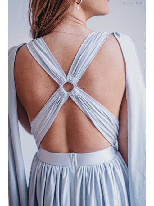 Scarlett - különleges maxi ruha keresztezett hátrésszel filigrana színben