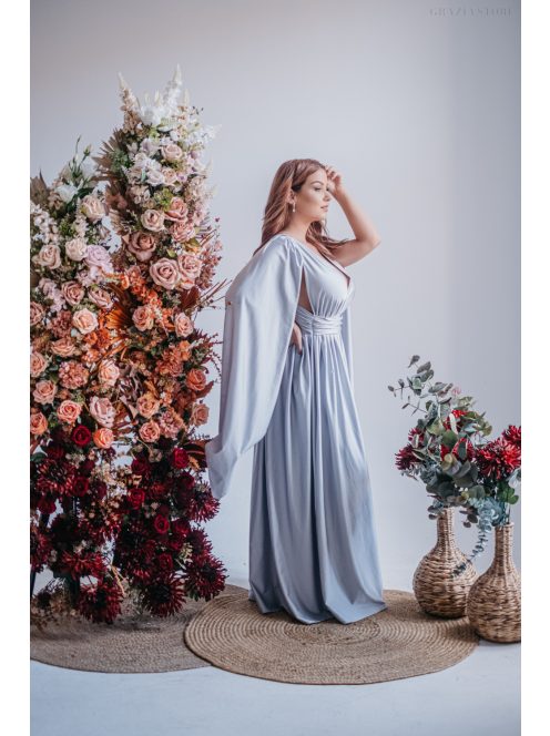 Scarlett - különleges maxi ruha keresztezett hátrésszel filigrana színben