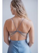 Gitta – riva színű maxi ruha  különleges hátmegoldással 