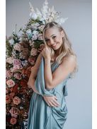 Dália – foresty színű maxi furfangos hátrésszel 