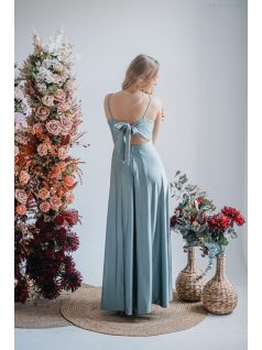 Dália – foresty színű maxi furfangos hátrésszel 