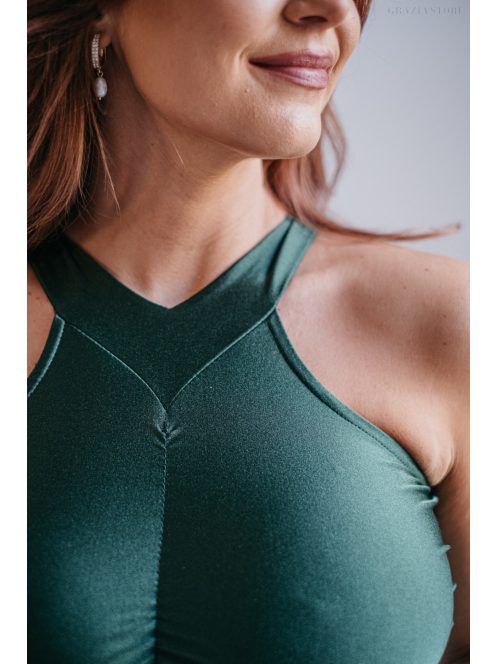 Eliza - goblin színű különleges maxi ruha szűk szoknyával 