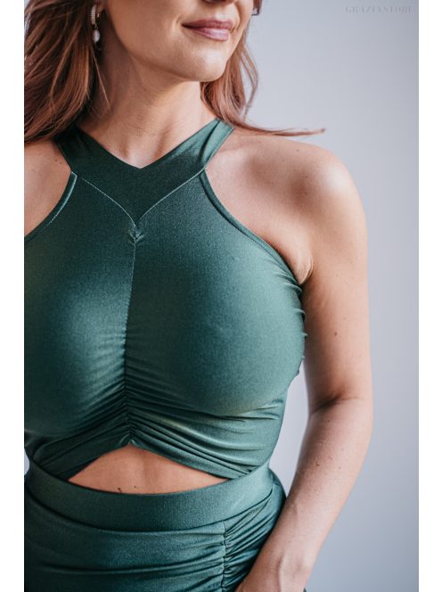 Eliza - goblin színű különleges maxi ruha szűk szoknyával 