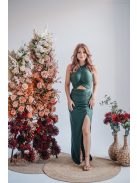 Eliza - goblin színű különleges maxi ruha szűk szoknyával 