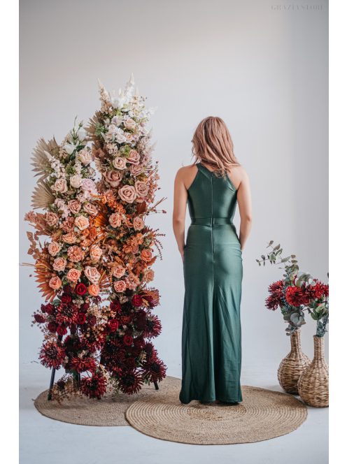 Eliza - goblin színű különleges maxi ruha szűk szoknyával 