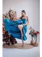 Madleine – blue fondale színű maxi ruha hátán pántokkal 