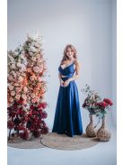 Yvonne - maxi ruha keresztezett felsővel blue scuro színben