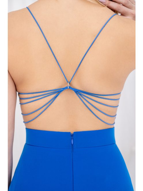 Gitta egy különleges muszlin alkalmi ruha, királykék színben. 