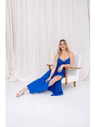 Gitta – királykék színű muszlin maxi különleges hátmegoldással