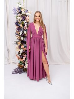   Scarlett - különleges muszlin maxi ruha keresztezett hátrésszel rose színben