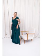 Rebeka – sötétzöld színű muszlin anyagú crop top