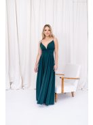 Zelma – spagetti pántos, mély dekoltázsú muszlin maxi ruha.