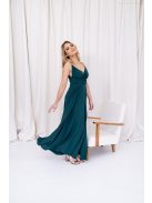 Zelma – spagetti pántos, mély dekoltázsú muszlin maxi ruha.