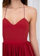 Dalma – hátnélküli muszlin maxi ruha tégla színben