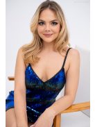 Vanda mini – bő szabású flittetes mini ruha állítható pántokkal.