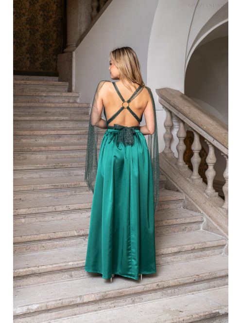 Scarlett - különleges maxi ruha keresztezett hátrésszel.