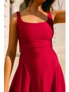 Dominika – shanghai színű elasztikus maxi ruha vastag pánttal