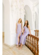 Aletta – poetry színű elasztikus maxi ruha keresztpántos hátmegoldással