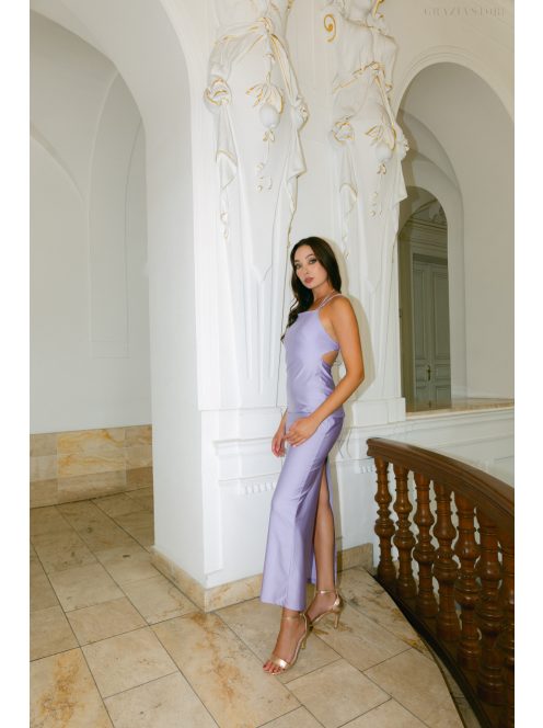 Aletta – poetry színű elasztikus maxi ruha keresztpántos hátmegoldással