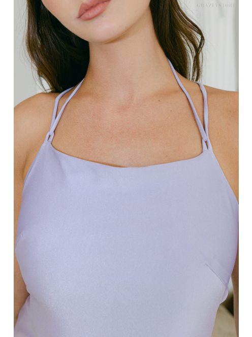 Aletta – poetry színű elasztikus maxi ruha keresztpántos hátmegoldással