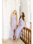 Aletta – poetry színű elasztikus maxi ruha keresztpántos hátmegoldással