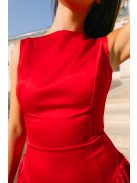 Niko szatén mini ruha piros színben I menyecske ruha