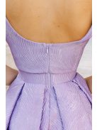 Szonja – anyagában mintás lila jacquard maxi ruha 