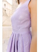Kitti – Lila jacquard maxi ruha egyenes dekoltázzsal 